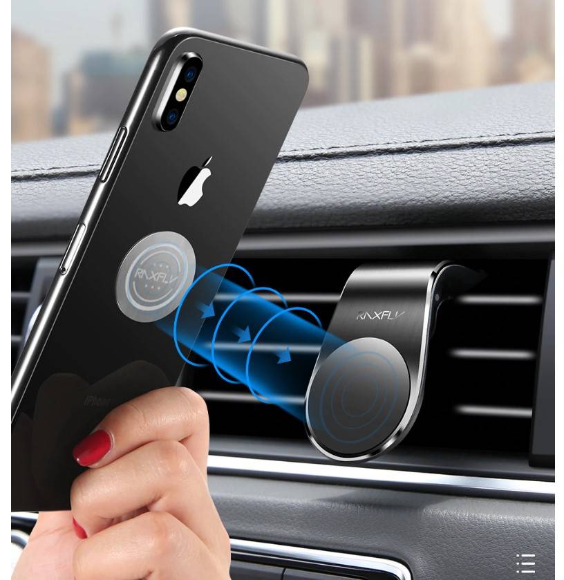 Magnetic Car Phone Holder Phone Accessories cb5feb1b7314637725a2e7: Black|Silver