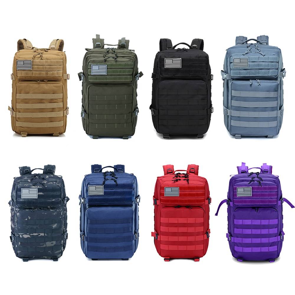 45L Tactical Travel Backpack Camping Bags & Backpacks cb5feb1b7314637725a2e7: Army Green|Black|Black CP|Black snakeskin|Blue|Gray|Khaki|Purple|Red|Yellow