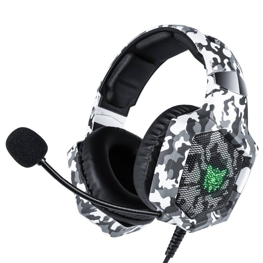 LED Camouflage Gaming Headset Earphones & Headphones Wireless Gadgets cb5feb1b7314637725a2e7: Grass With Box|Snow With Box