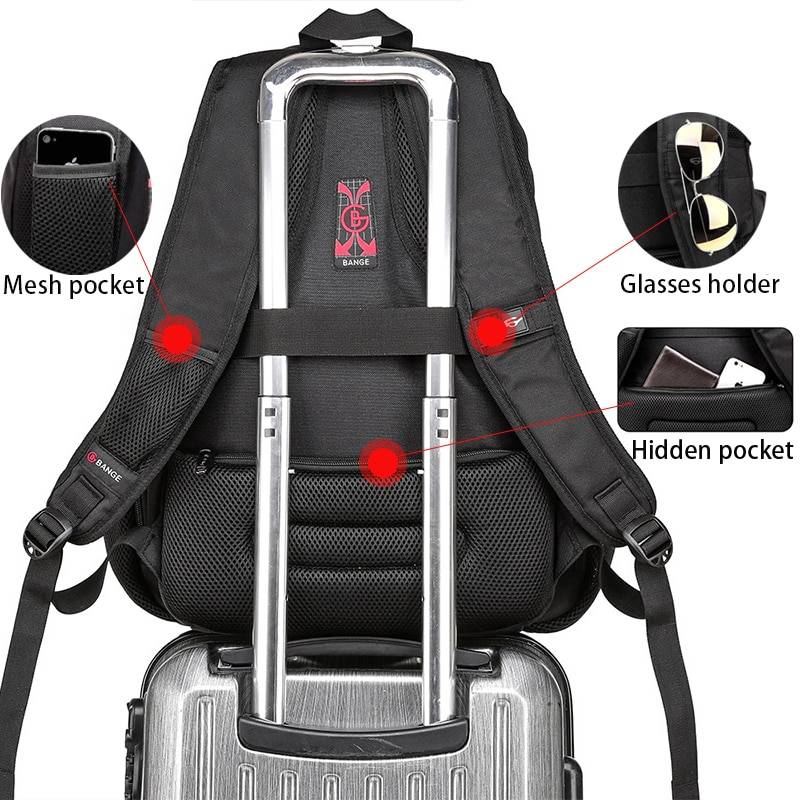 Travel Backpack USB Anti theft Camping Bags & Backpacks cb5feb1b7314637725a2e7: 1902black|1903black|BG1901-BLACKCOVER|Black